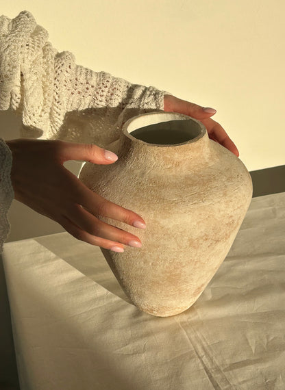 Sand Vase - Ręcznie Formowany Wazon Ceramiczny 30 cm